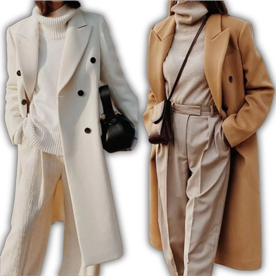 Thick Elegant Coat plain color