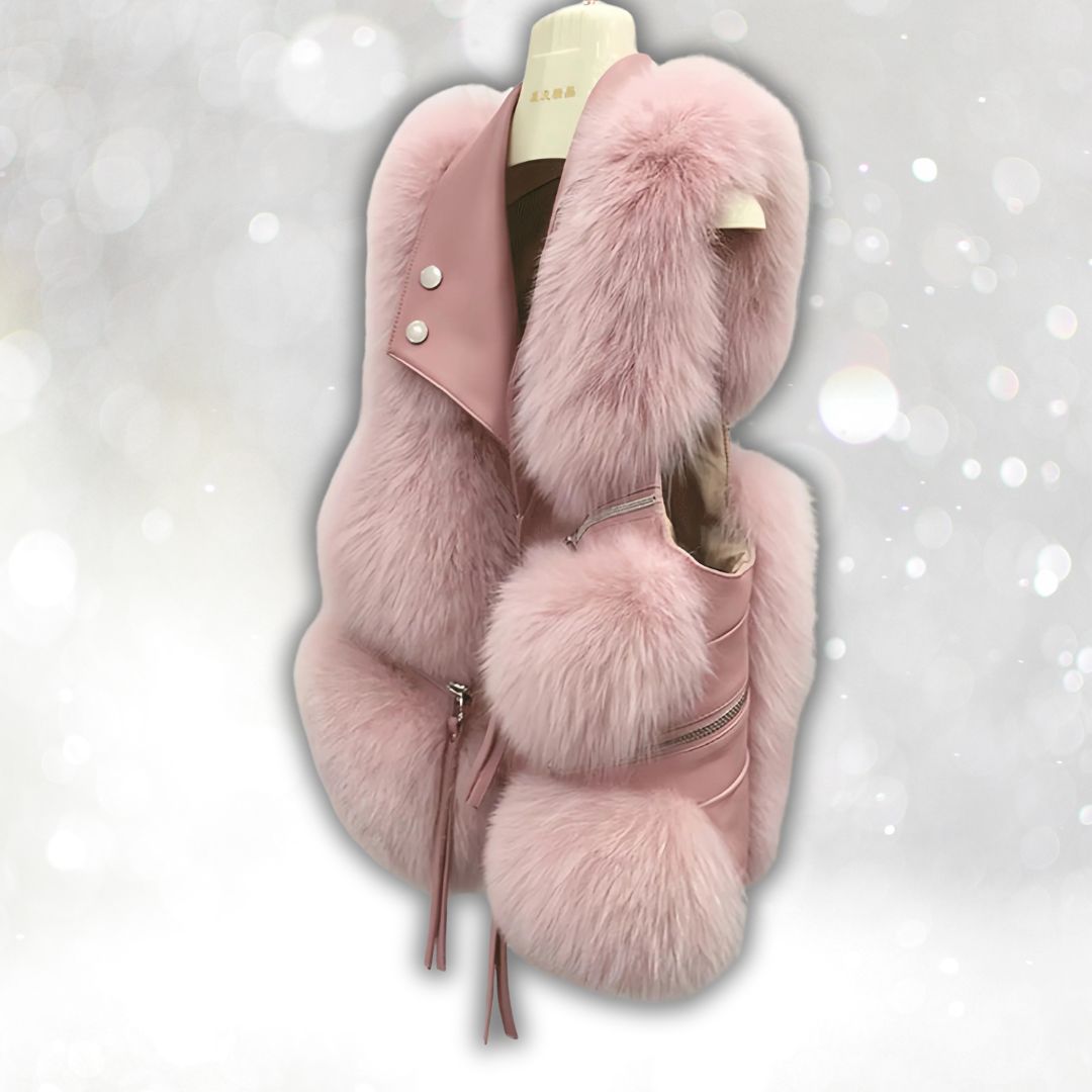 Sleeveless Fur Vest Jacket