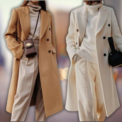 Thick  Elegant Coat plain color