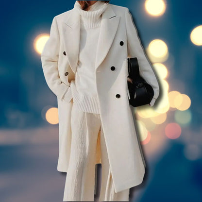 Thick  Elegant Coat plain color