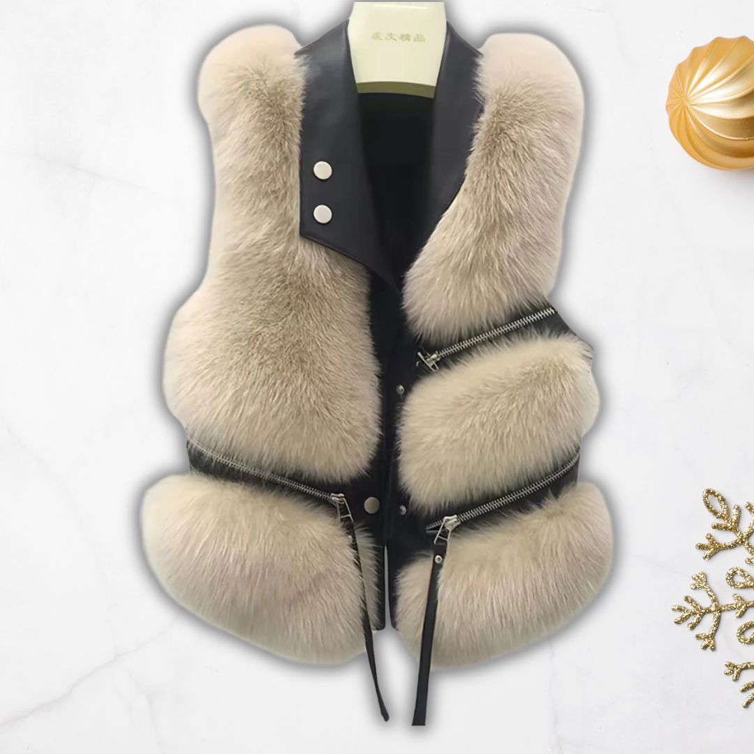 Sleeveless Fur Vest Jacket