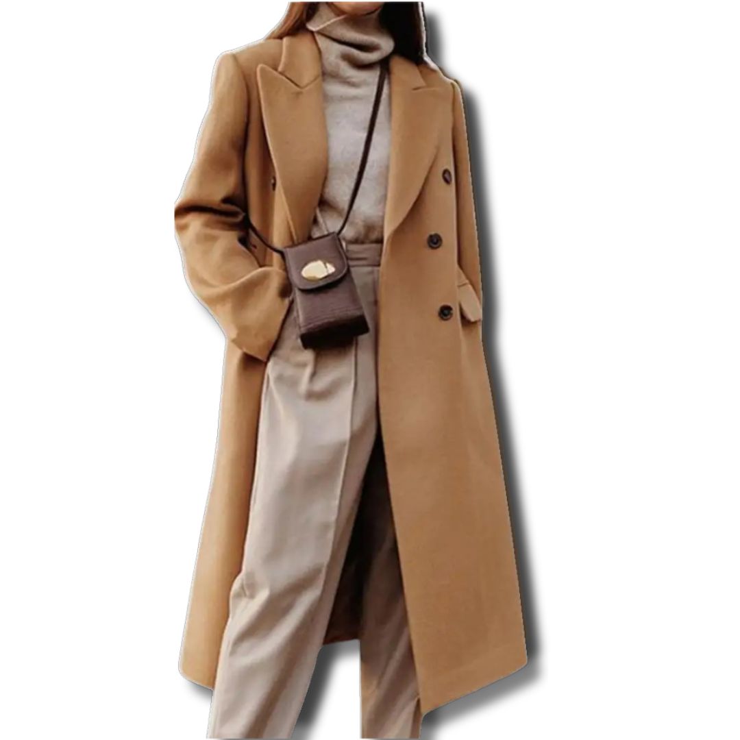 Thick  Elegant Coat plain color