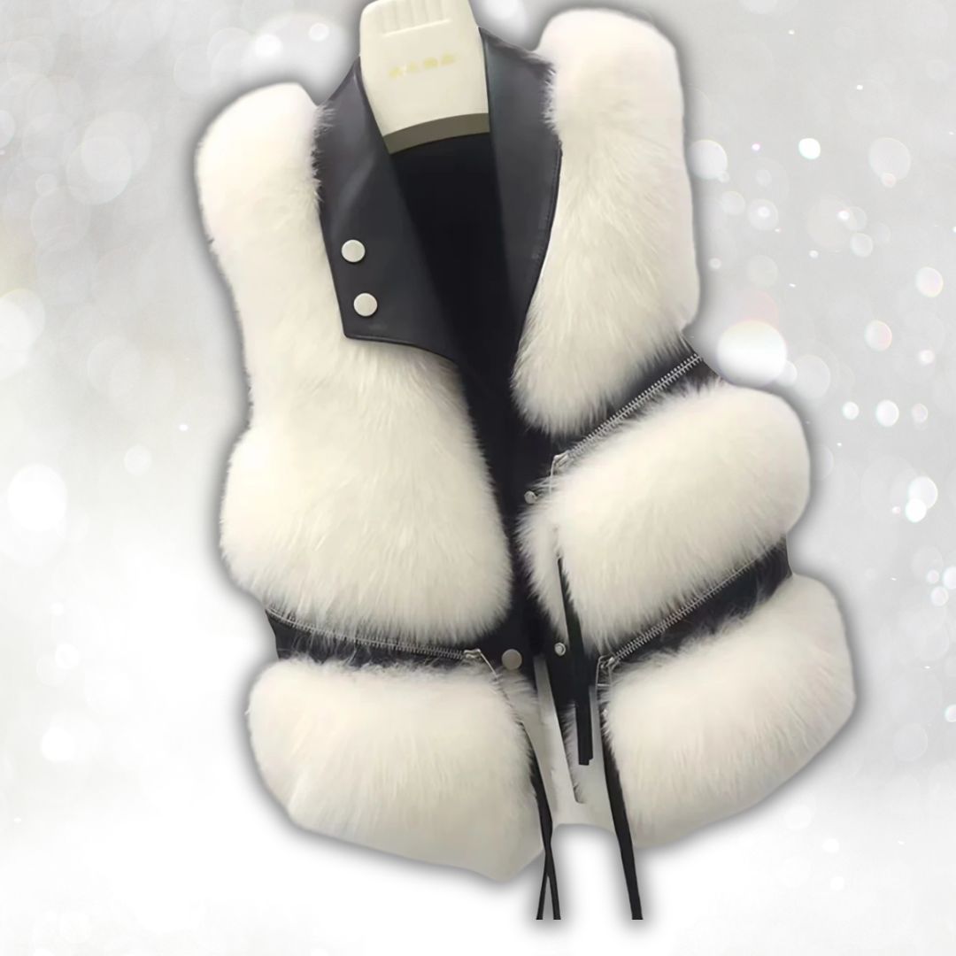Sleeveless Fur Vest Jacket