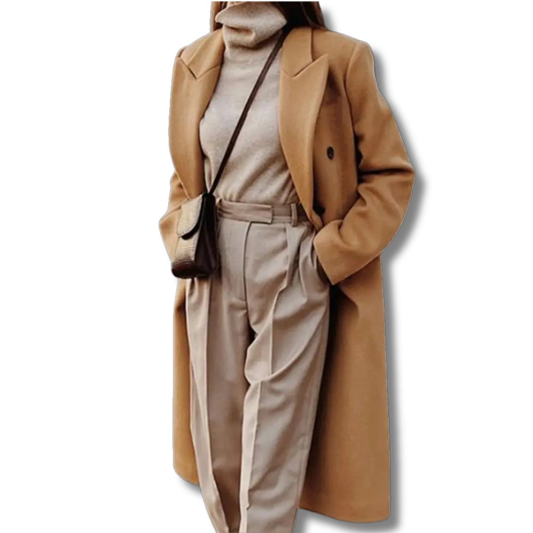 Thick  Elegant Coat plain color