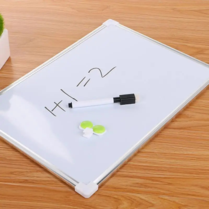 Double-Sided Magnetic Whiteboard with Accessories