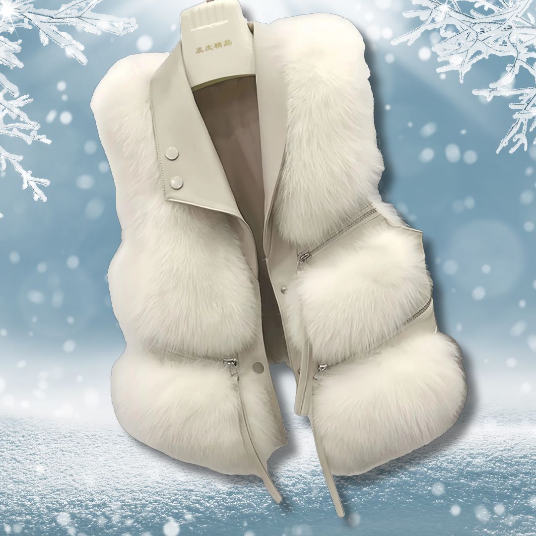 Sleeveless Fur Vest Jacket